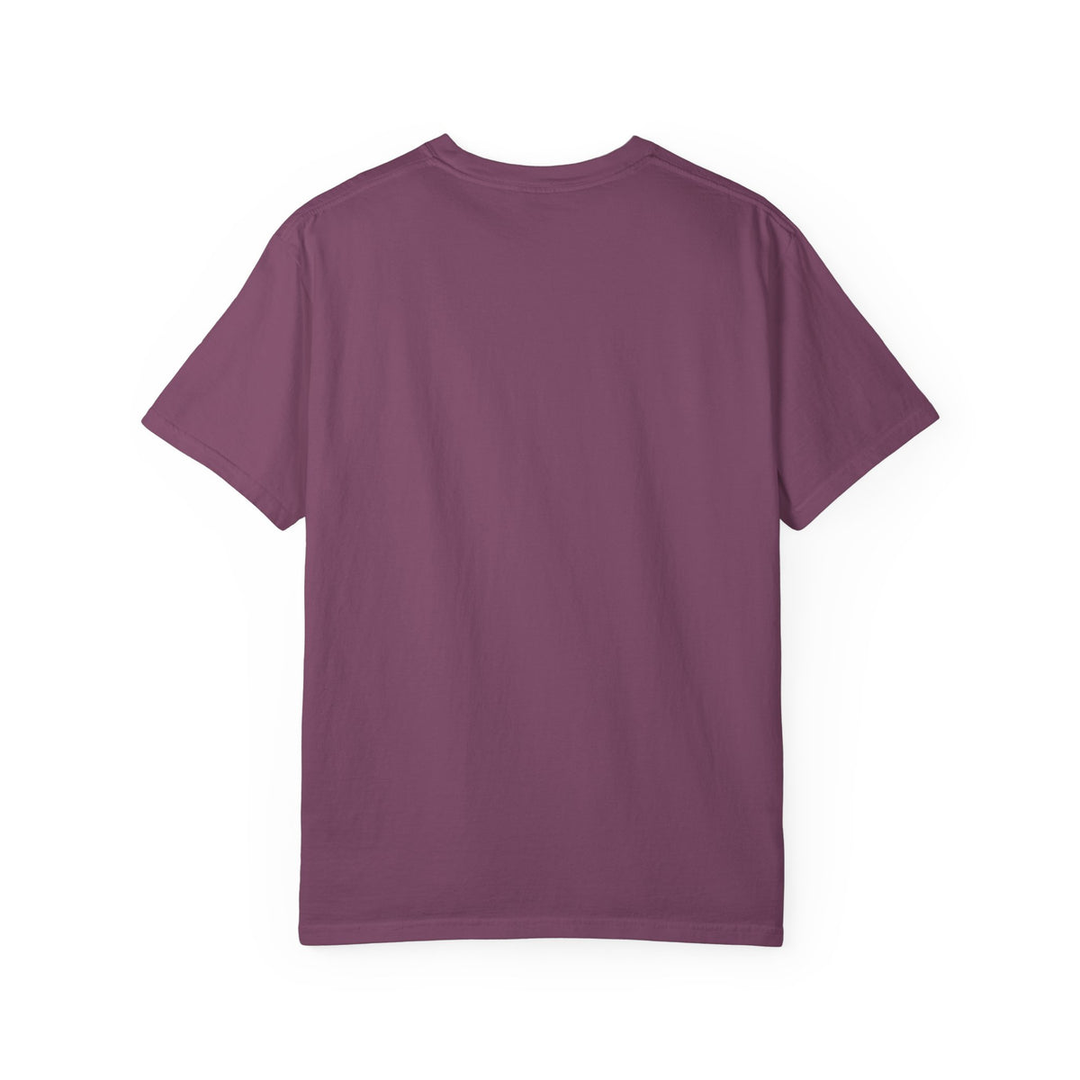 Back view of a Brinehound Comfort Colors T-shirt, showing the plain unprinted back.