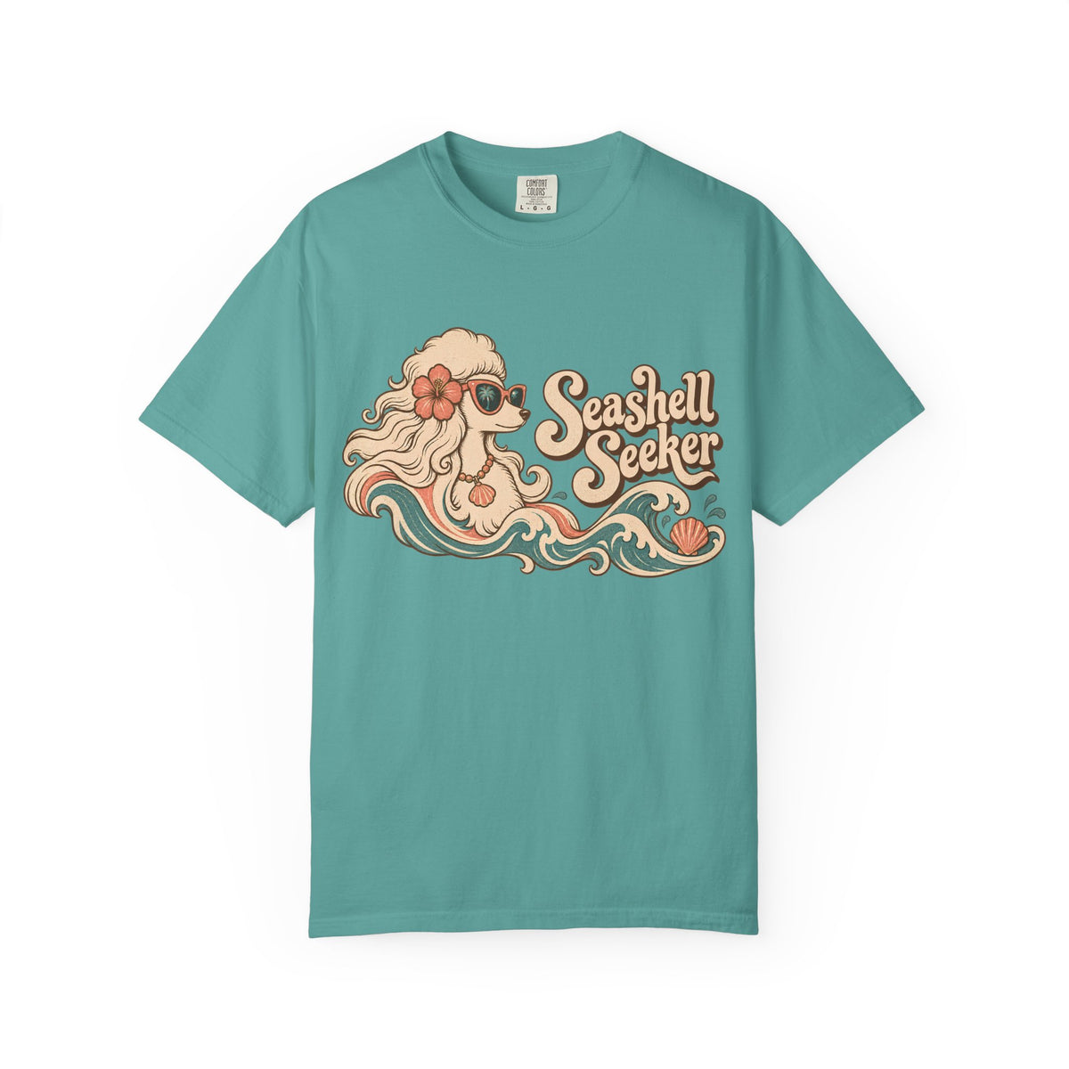 Seashell Seeker Poodle T-shirt