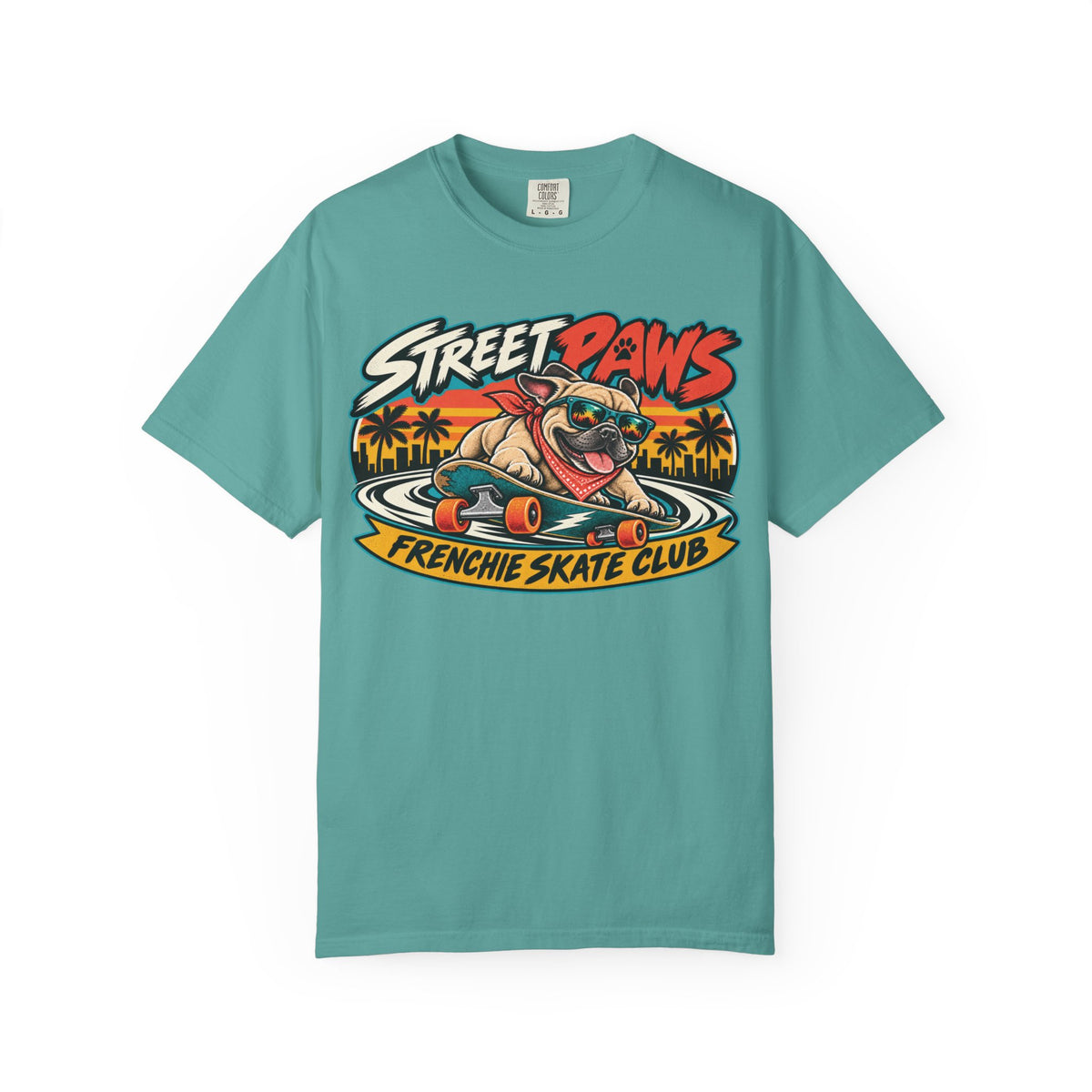 Frenchie Street Paws T-shirt