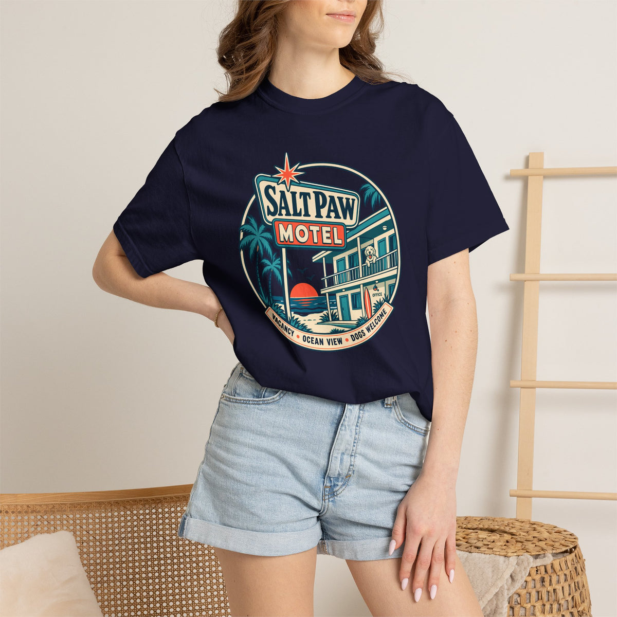 Saltpaw Motel Navy T-shirt