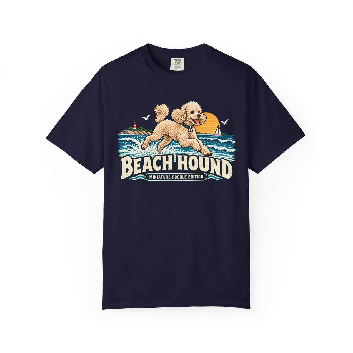 Mini-Poodle Beach Hound T-shirt