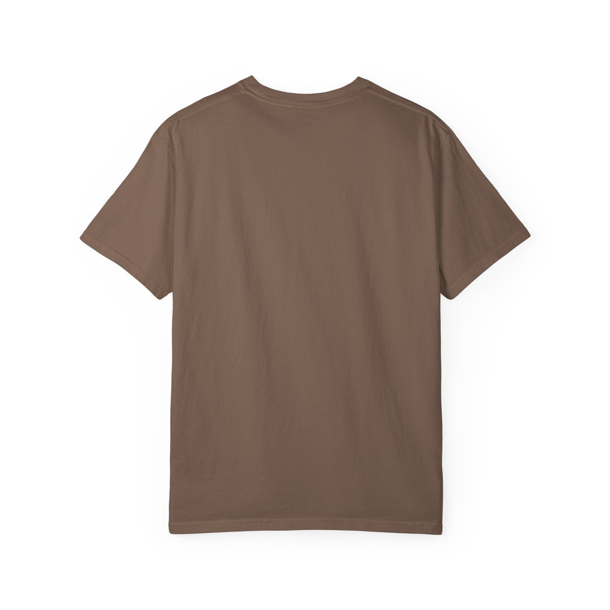 Back view of a Brinehound Comfort Colors T-shirt, showing the plain unprinted back.