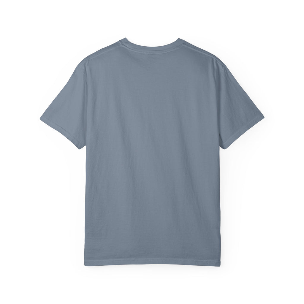 Back view of a Brinehound Comfort Colors T-shirt, showing the plain unprinted back.