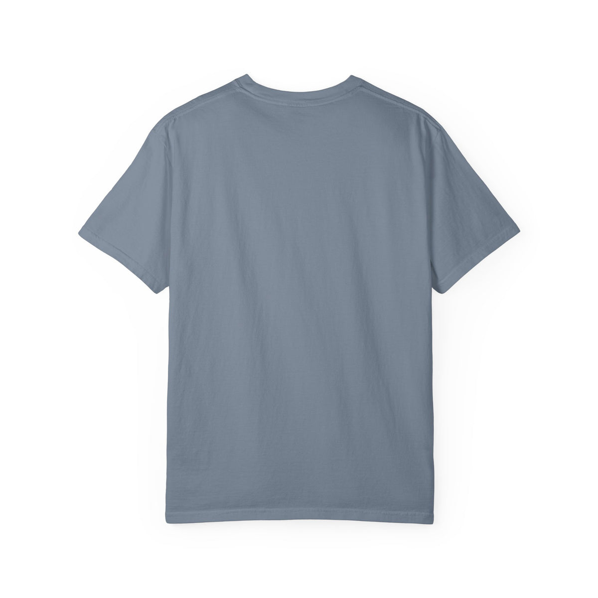Back view of a Brinehound Comfort Colors T-shirt, showing the plain unprinted back.