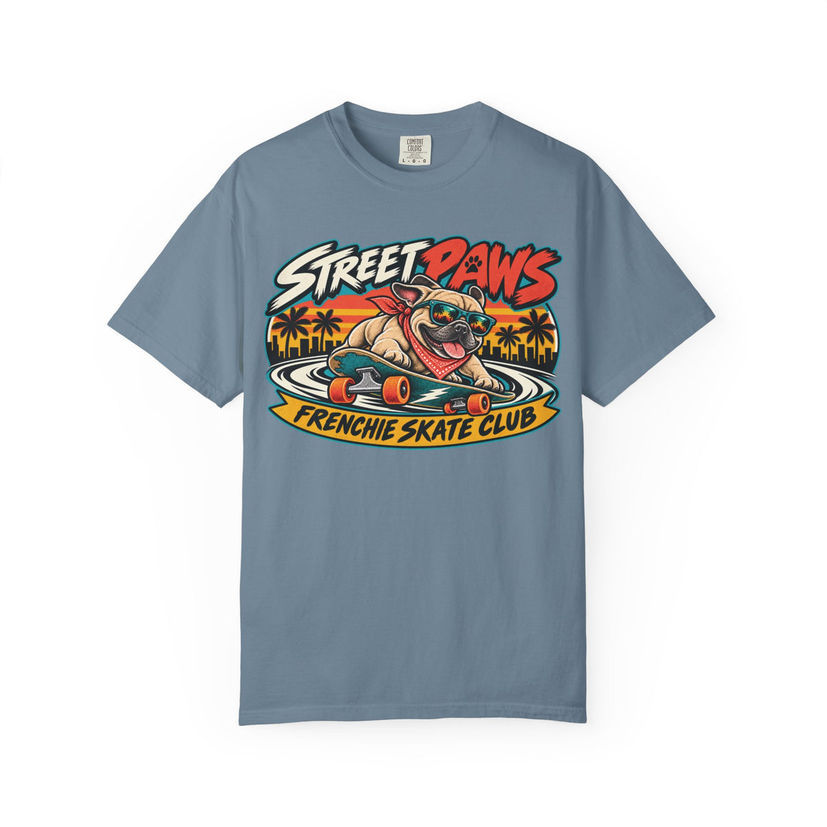 Frenchie Street Paws T-shirt