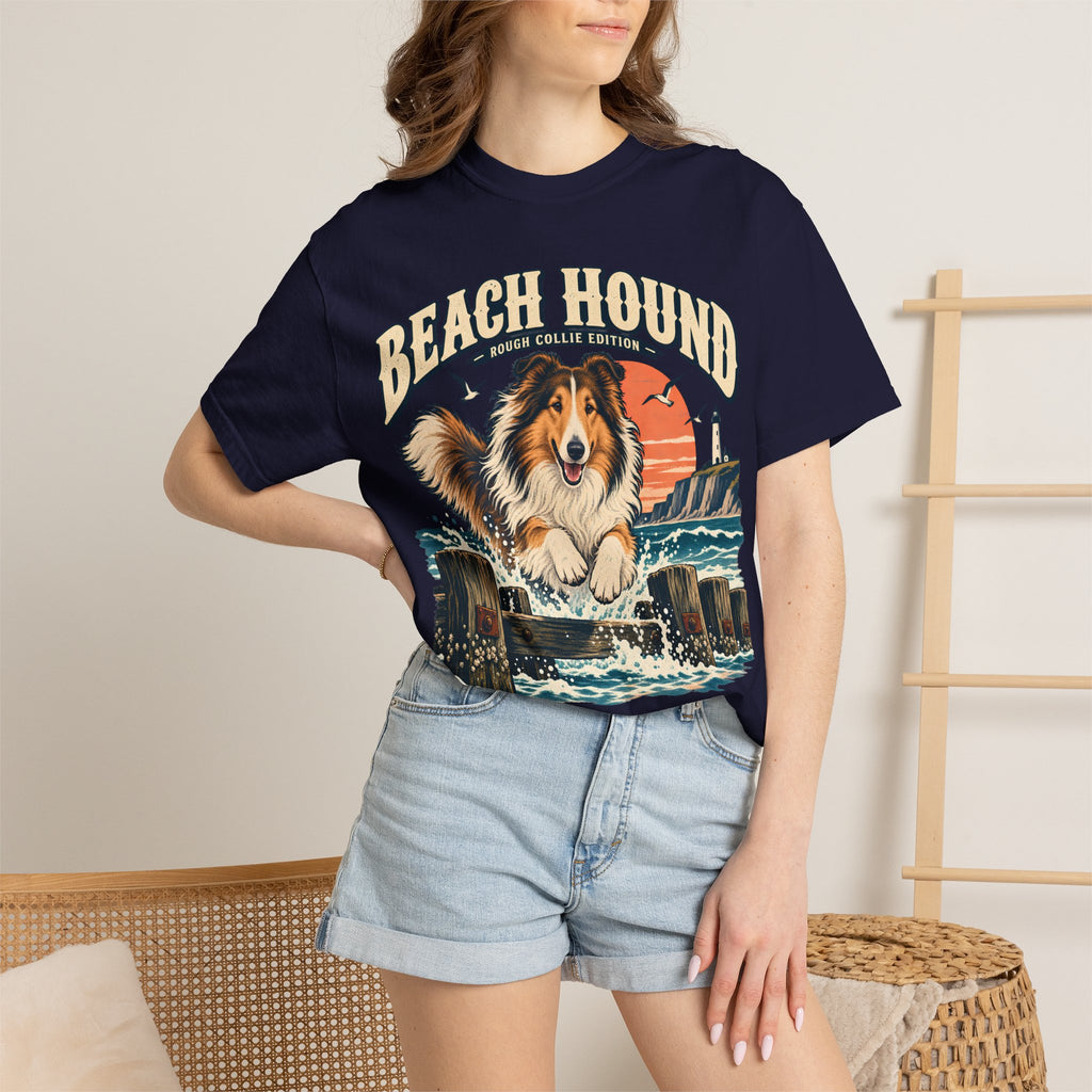 Rough-Collie Beach Hound T-shirt