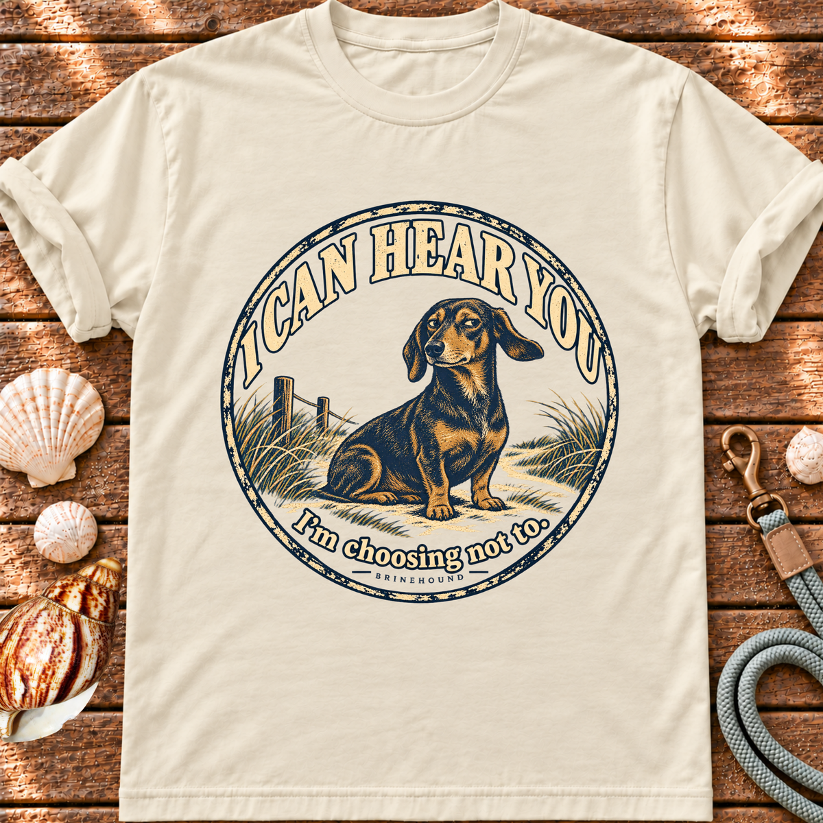 Selectively Deaf Dachshund T-shirt