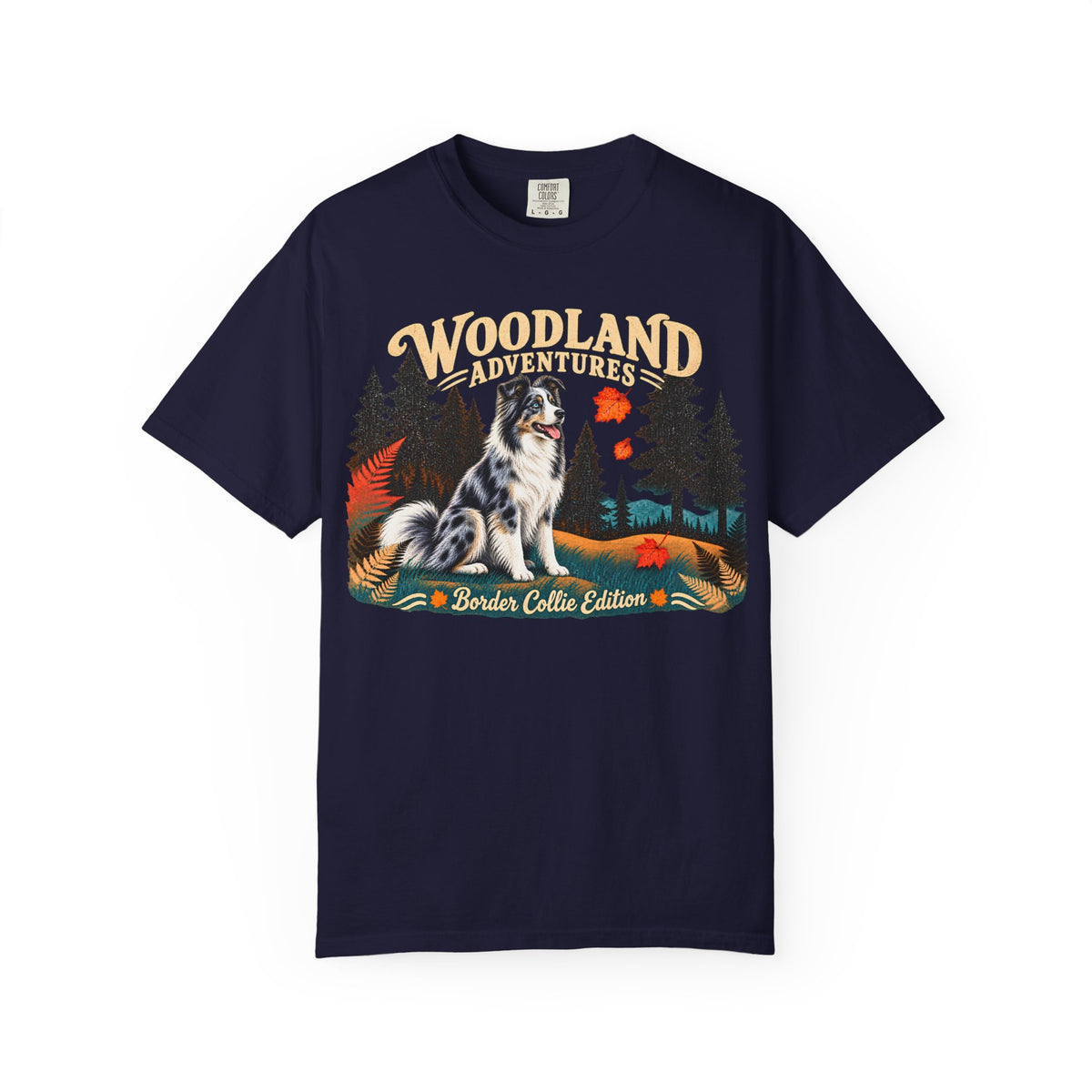 Merle Collie Woodland T-shirt