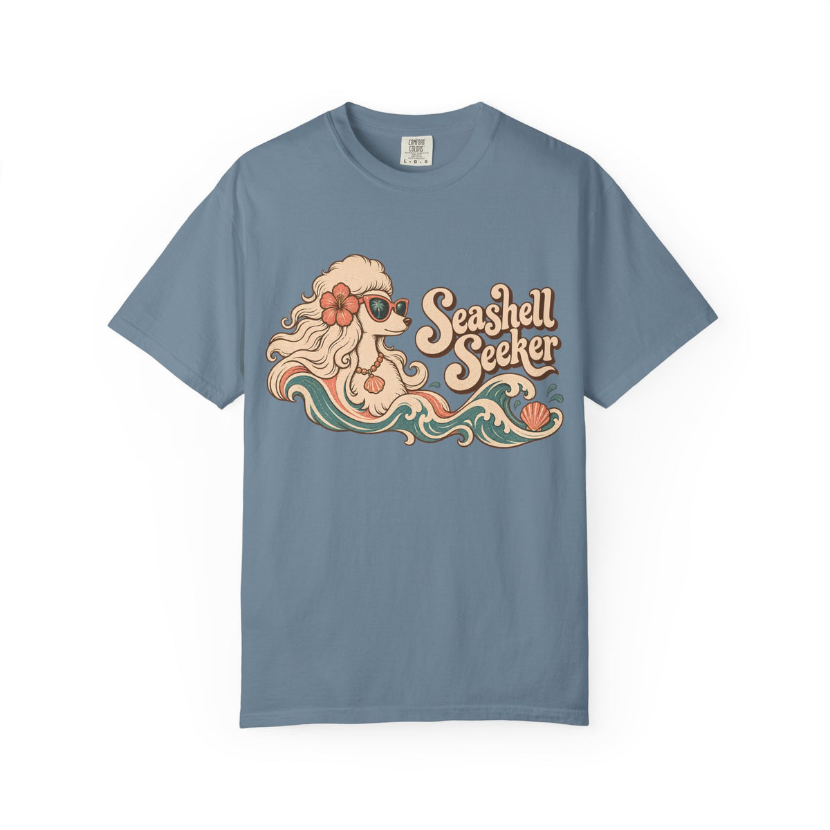 Seashell Seeker Poodle T-shirt