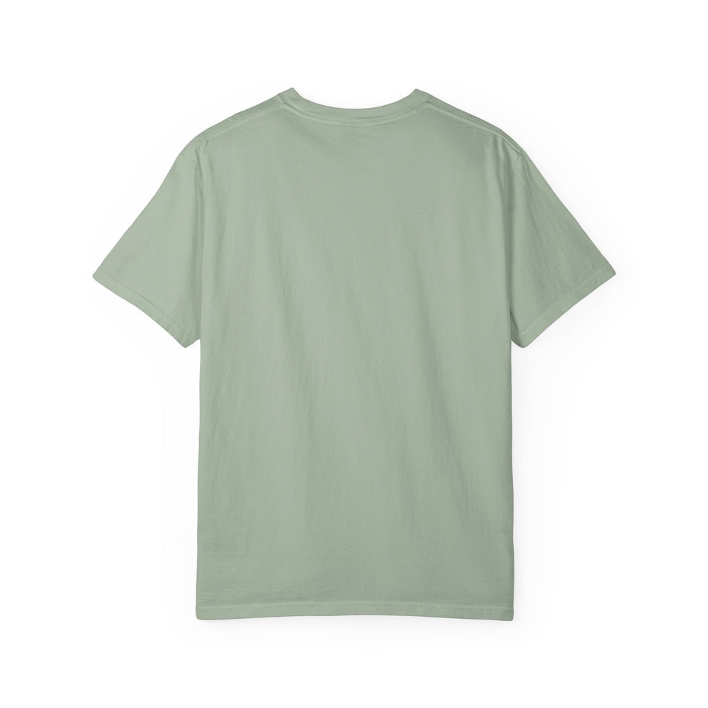 Back view of a Brinehound Comfort Colors T-shirt, showing the plain unprinted back.