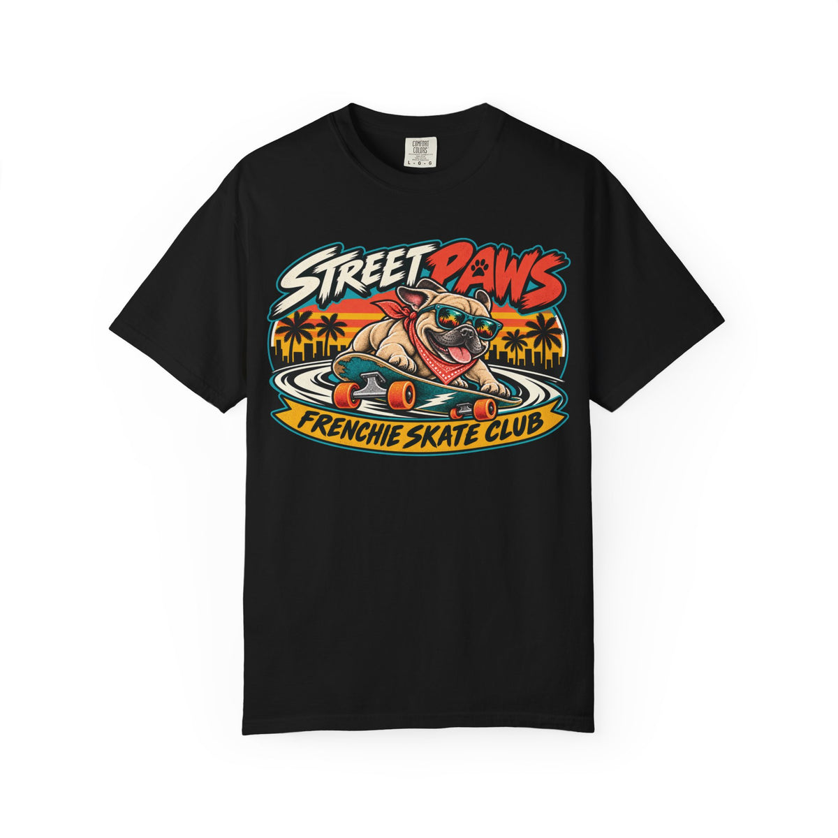 Frenchie Street Paws T-shirt