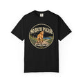 Brinehound T-shirt showing dog in a No Bath Please coastal badge.
