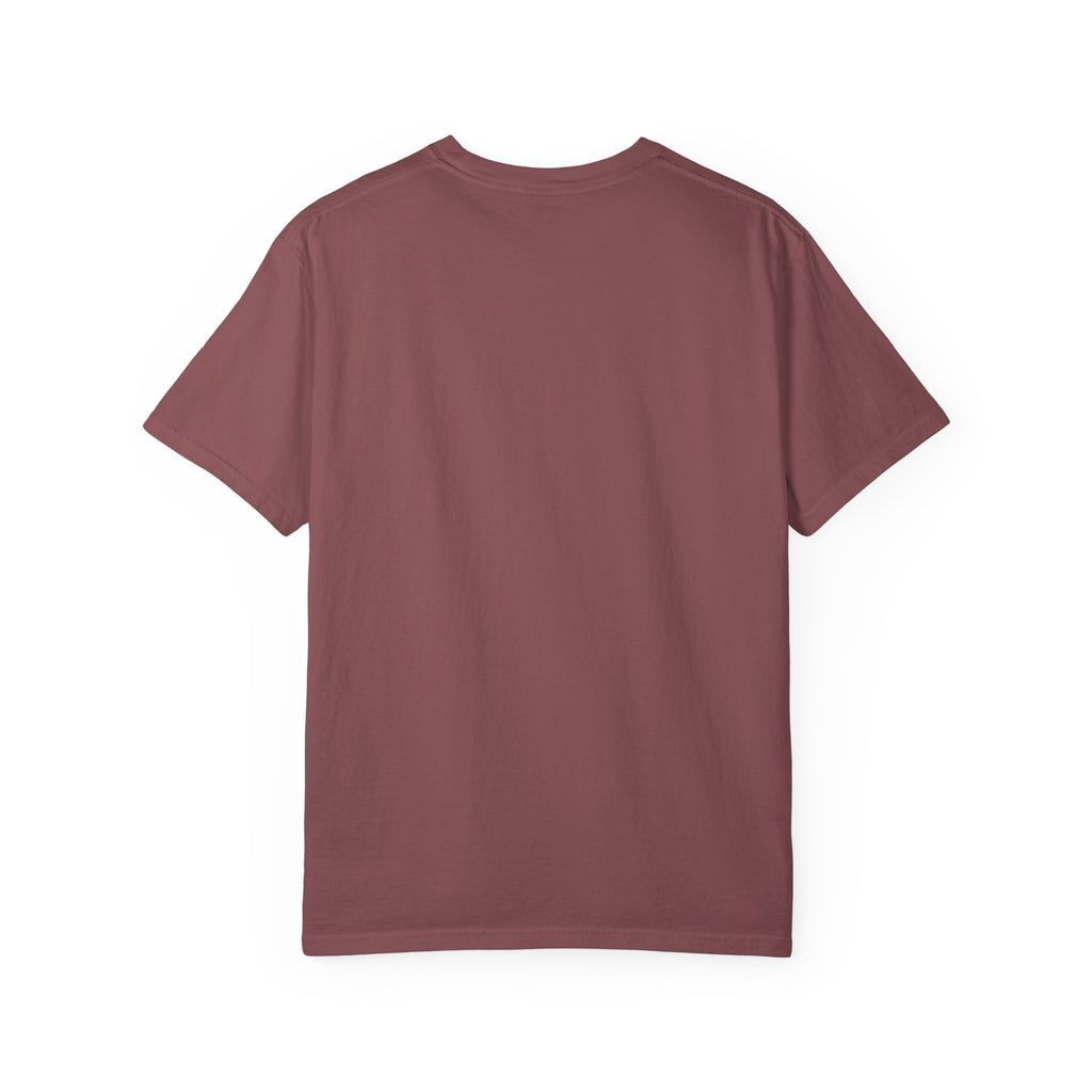 Back view of a Brinehound Comfort Colors T-shirt, showing the plain unprinted back.