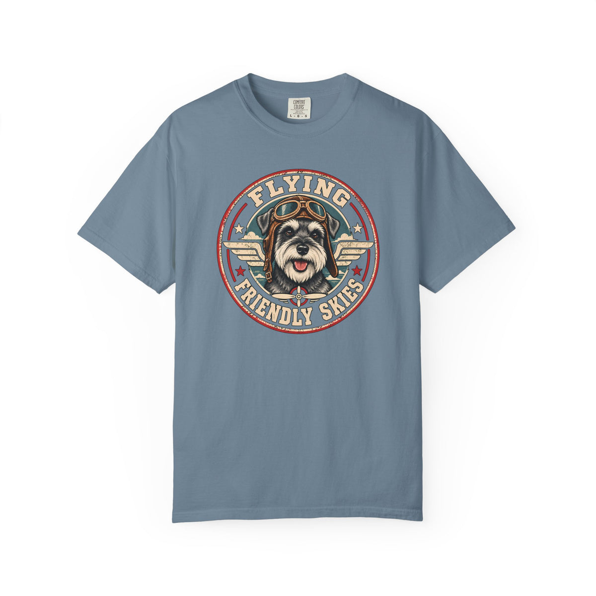 Flying Schnauzer Dog T-shirt