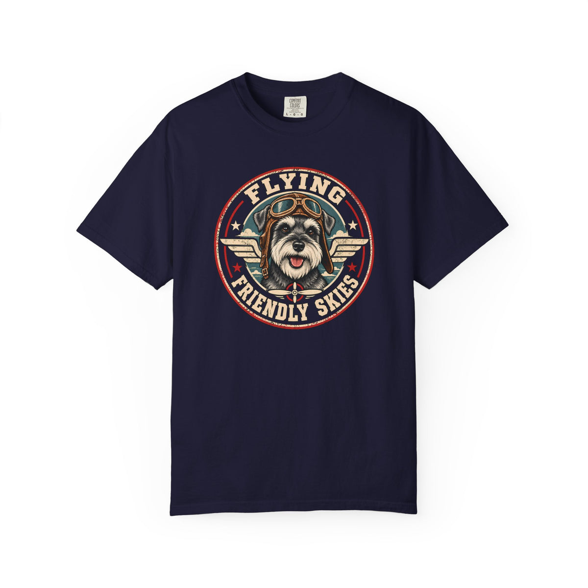 Flying Schnauzer Dog T-shirt