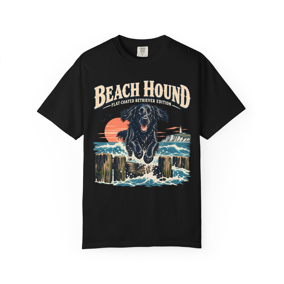 Flatcoat Beach Hound T-shirt