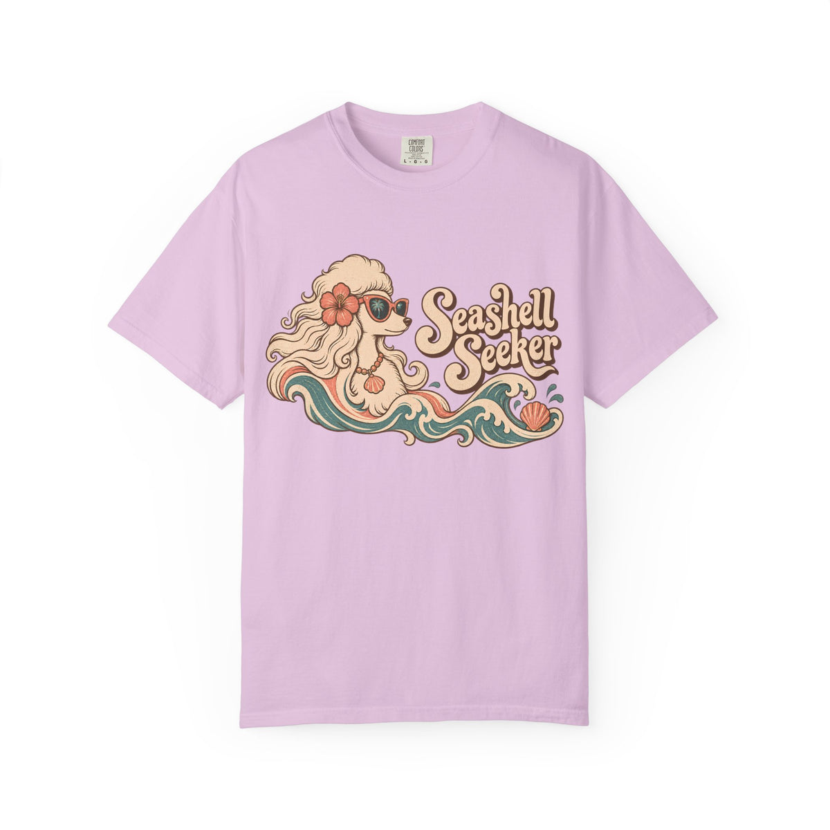 Seashell Seeker Poodle T-shirt