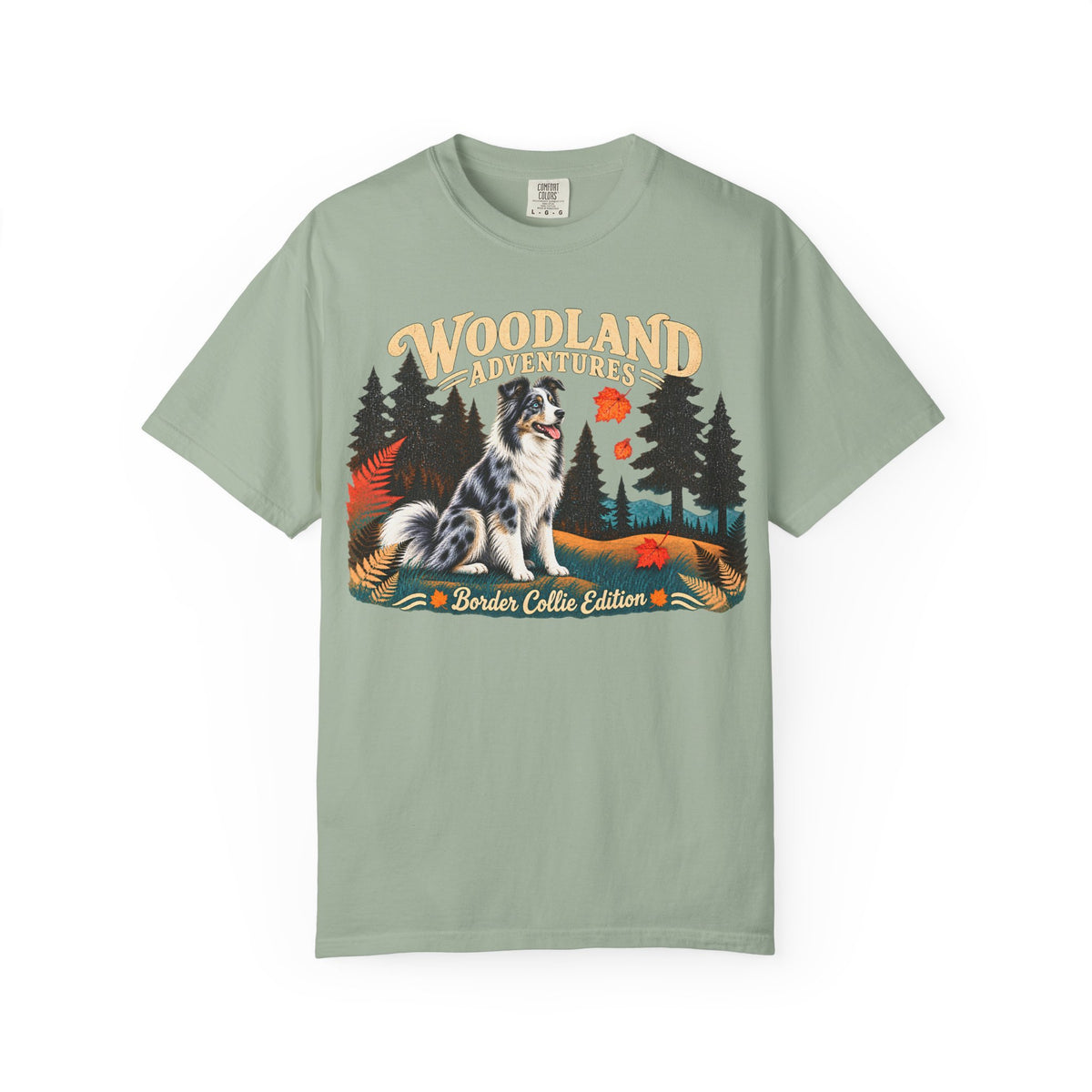Merle Collie Woodland T-shirt
