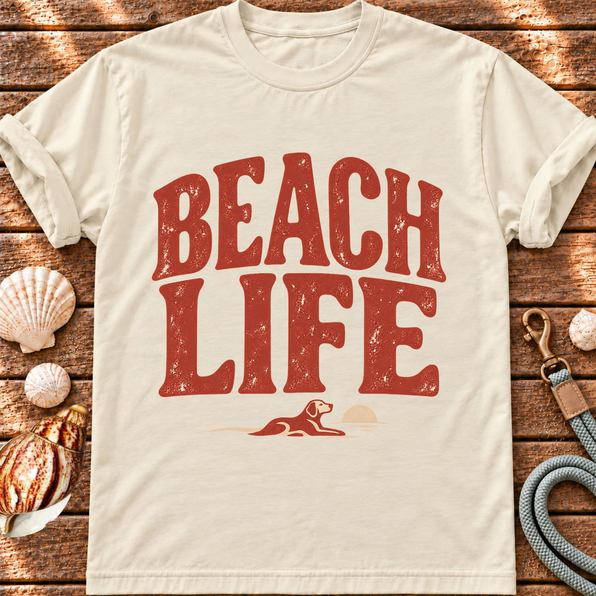 Beach Life Dog T-shirt