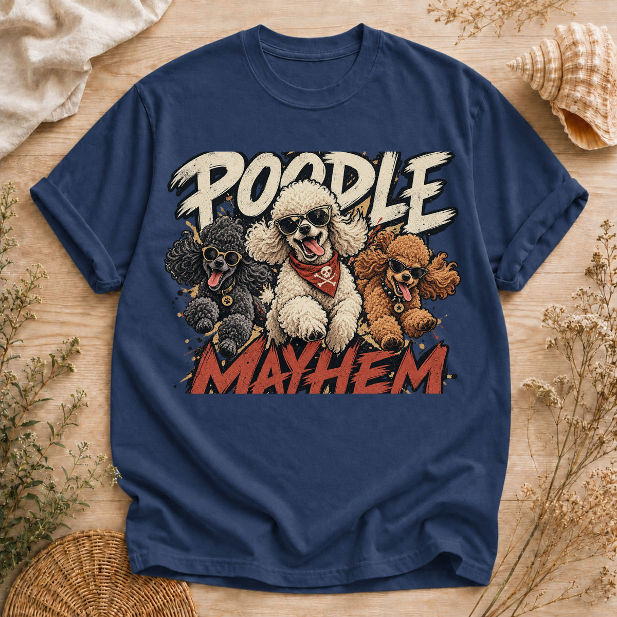 Poodle Mayhem T-shirt