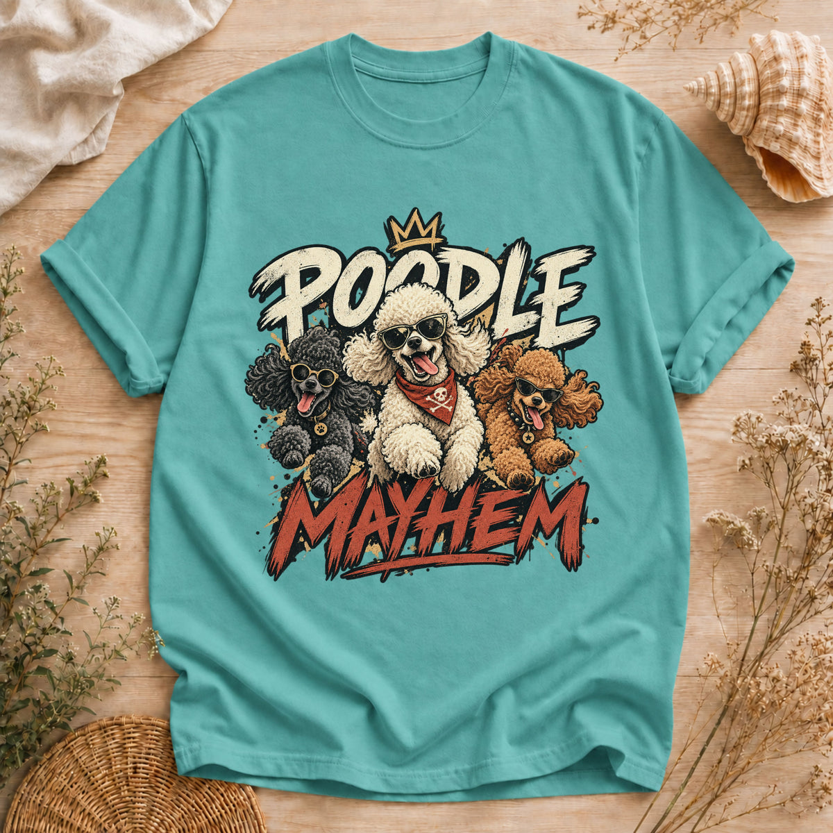 Poodle Mayhem T-shirt