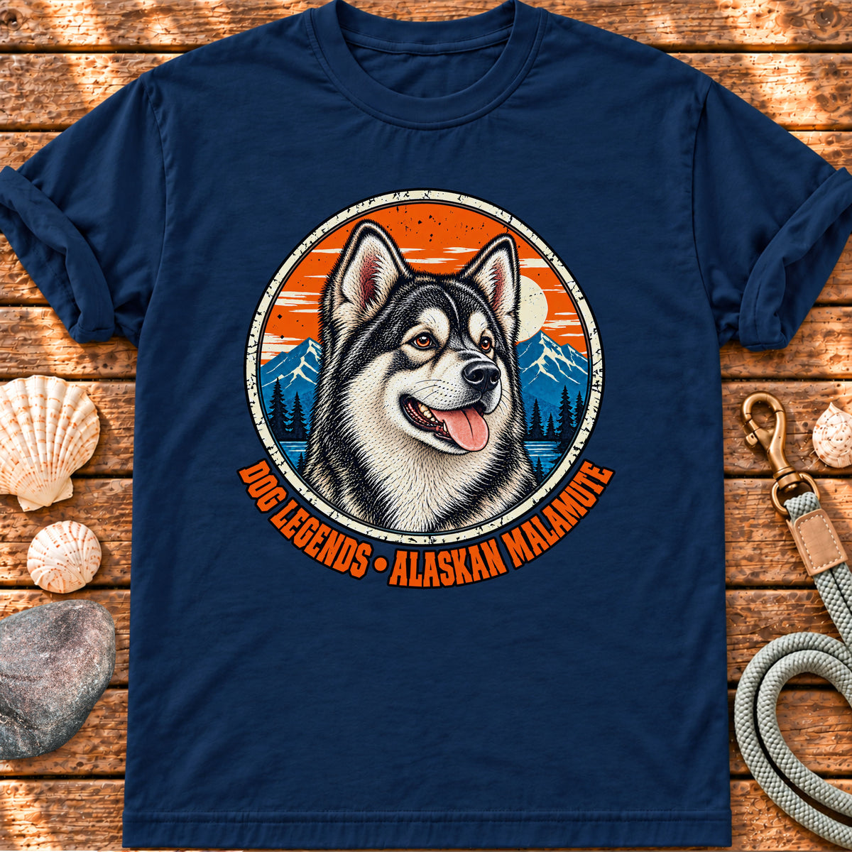 Dog Legends – Alaskan Malamute graphic T-shirt