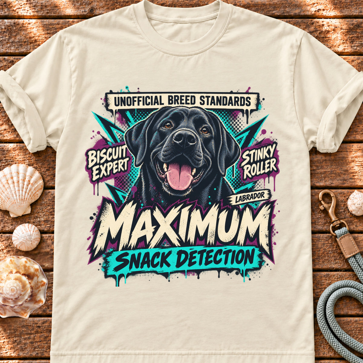 Black Labrador – Unofficial Breed Standards graphic T-shirt
