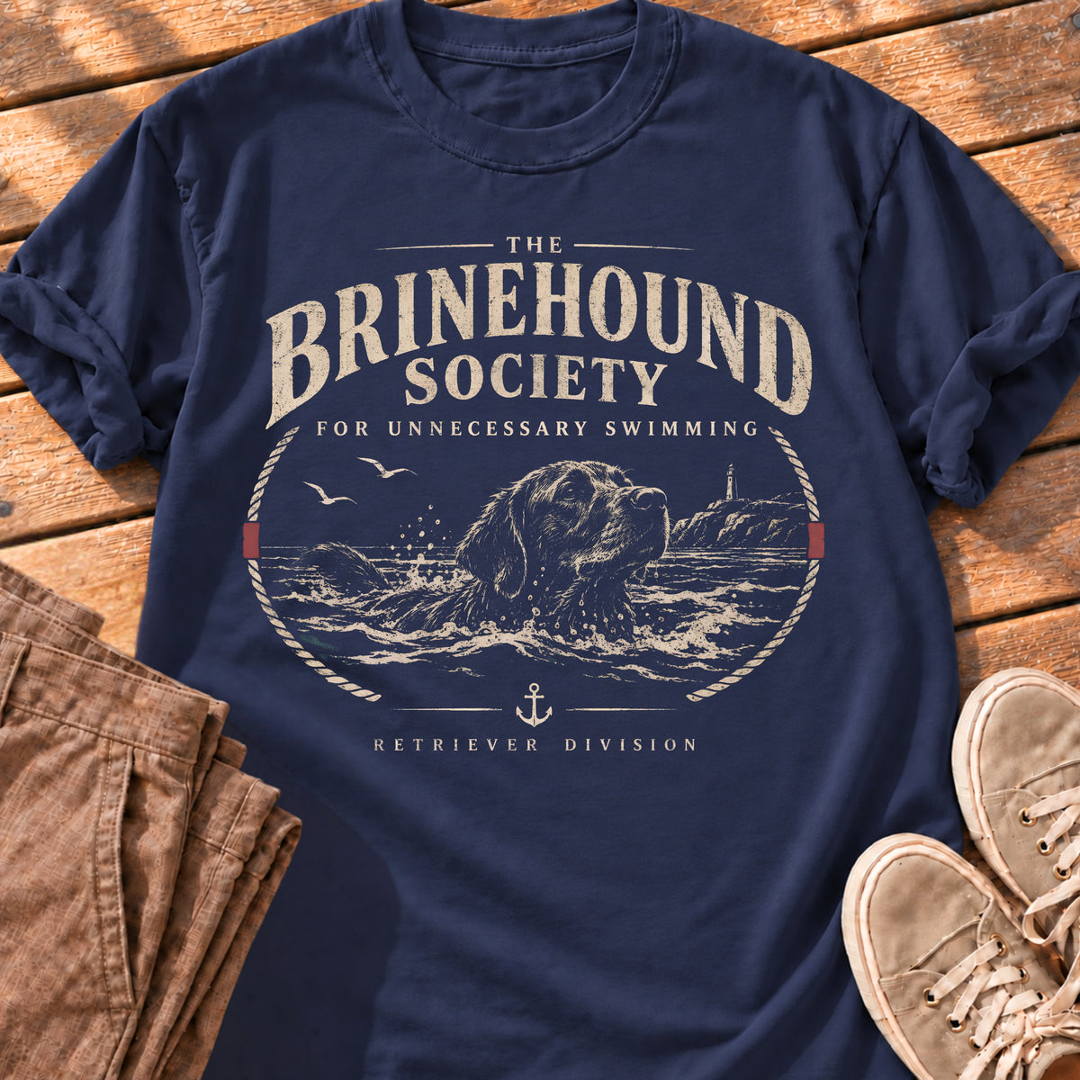 Brinehound Society – Retro Seal Club graphic T-shirt