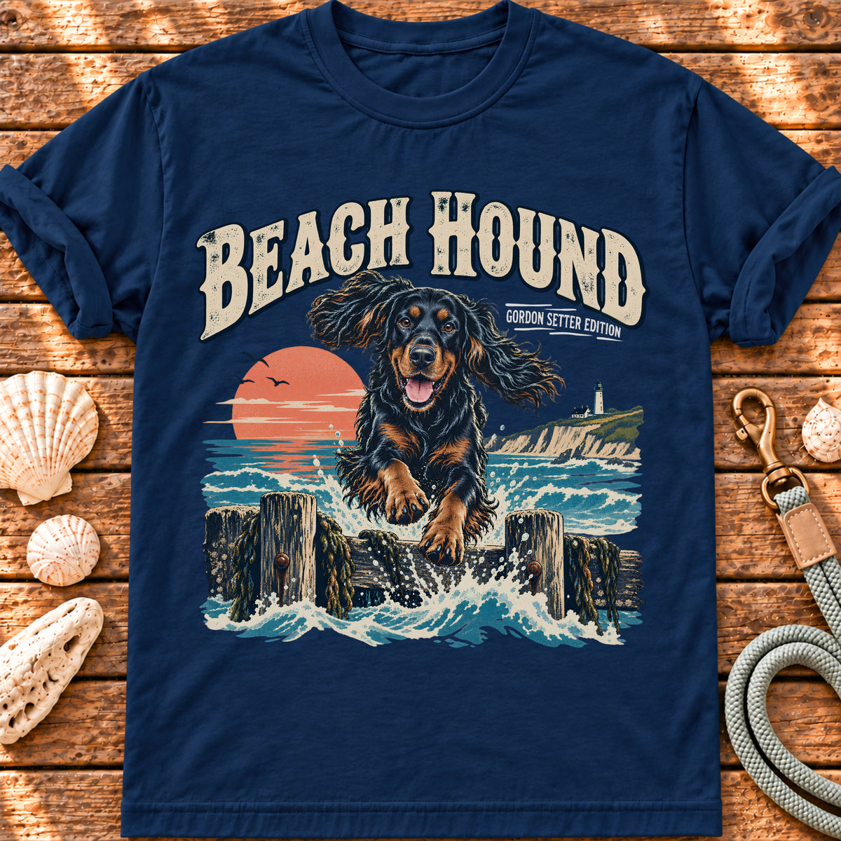 Beach Hound – Gordon Setter Edition graphic T-shirt