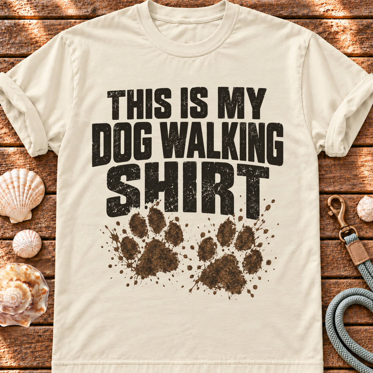 Dog Walking graphic T-shirt