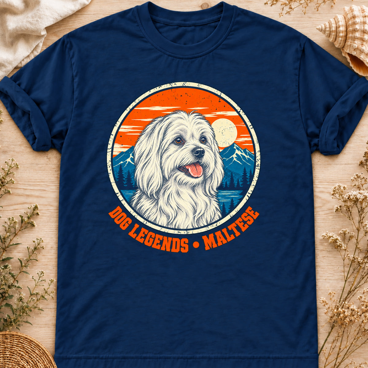 Dog Legends – Maltese Terrier graphic T-shirt