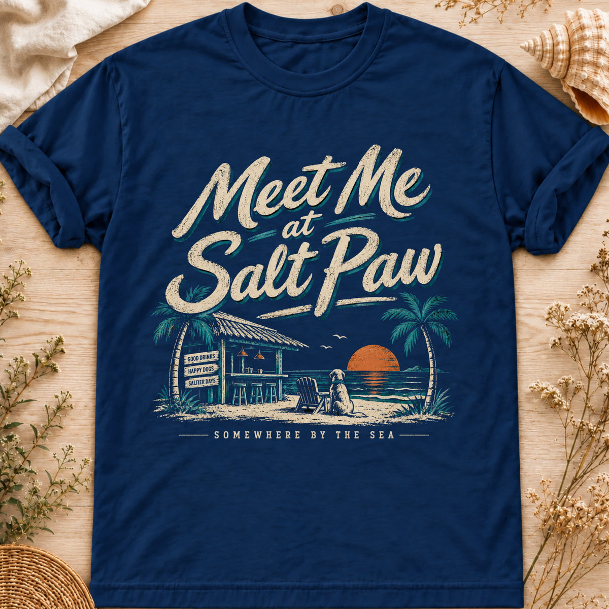 Meet me at Salt Paw graphic T-shirt