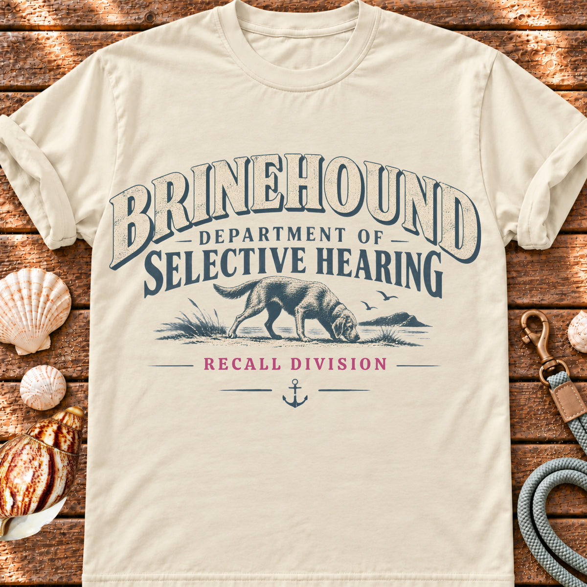 Selective Hearing vintage dog department graphic T-shirt