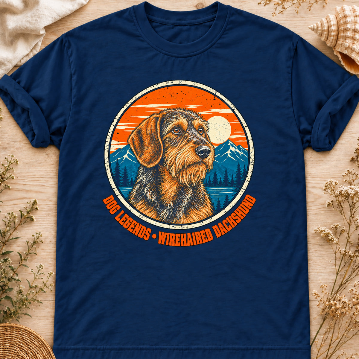 Dog Legends – Wire Haired Dachshund graphic T-shirt