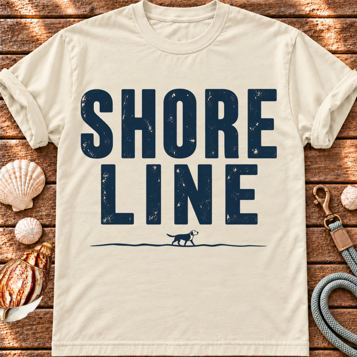 Ivory Shore Line T-shirt