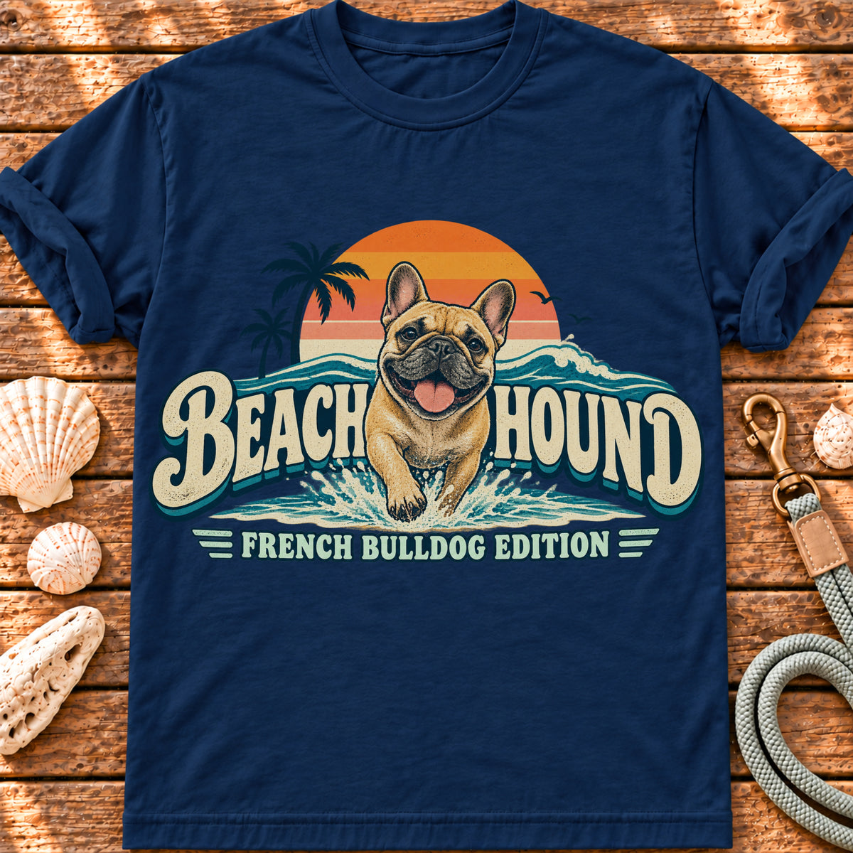 Beach Hound – Frenchy Edition graphic T-shirt