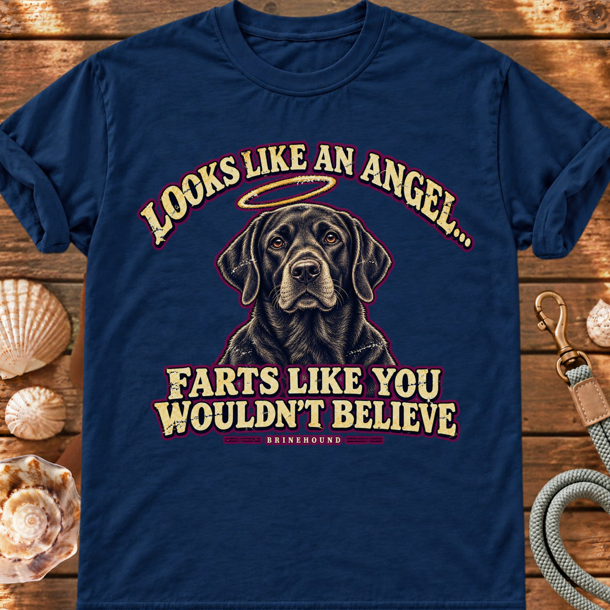 Angel Farts – Black Lab T-shirt